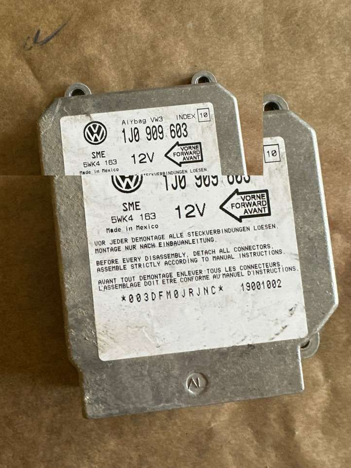 Volkswagen Golf IV (1998 - 2005)  1J0909603 Блок управления надувных подушек