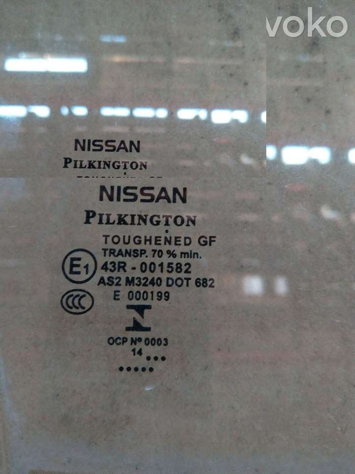 Nissan Qashqai (2013 - 2017)   Основное стекло передних дверей (четырехдверного автомобиля)