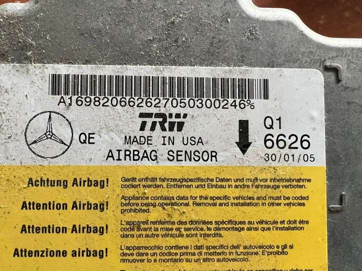 Mercedes-Benz A W169 (2004 - 2012)  A169820662627050300246 Блок управления надувных подушек