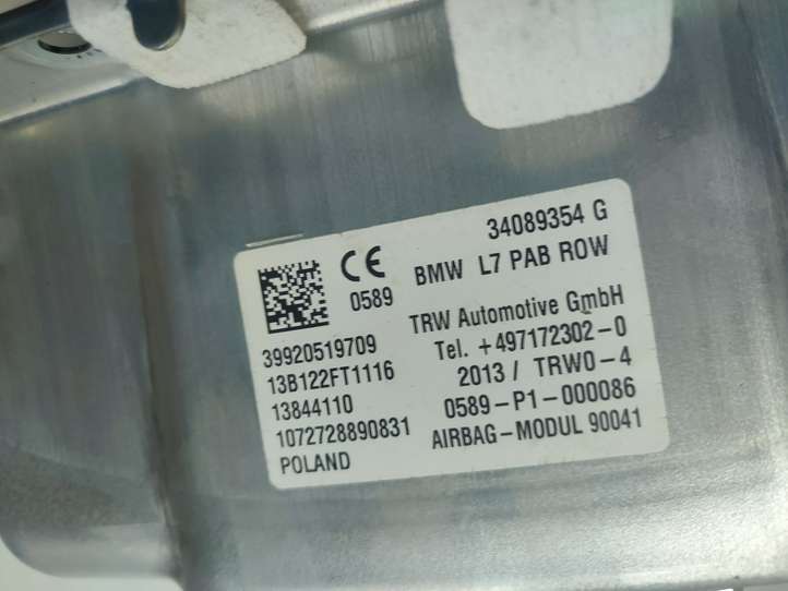 BMW 3 F30 F35 F31 (2012 - 2018)  34089354 Подушка безопастности пассажира