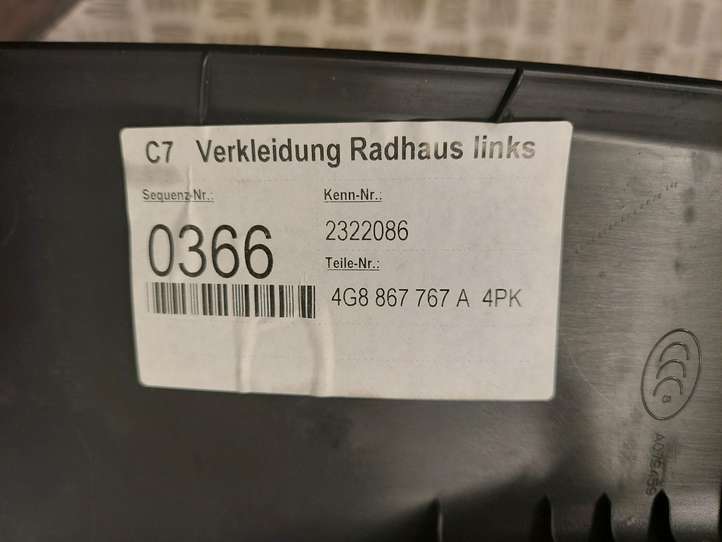 Audi A7 (2010 - 2014)  4G8867767A Отделка заднего порога (внутренняя)