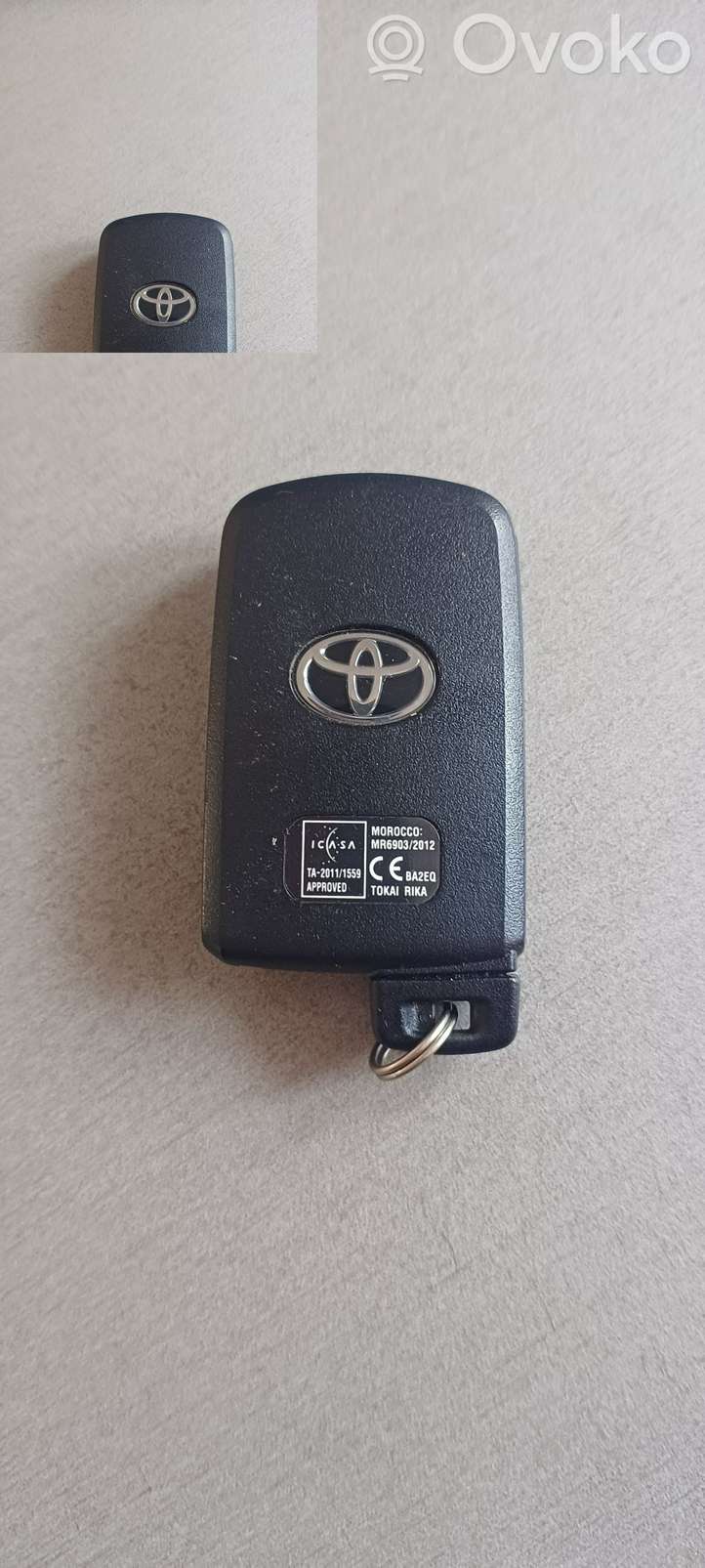 Toyota RAV 4 (XA40) (2012 - 2018)   Ключ / карточка зажигания