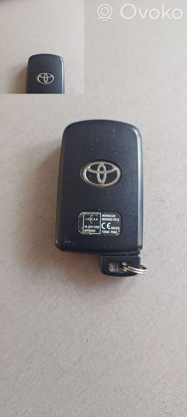 Toyota RAV 4 (XA40) (2012 - 2018)   Ключ / карточка зажигания