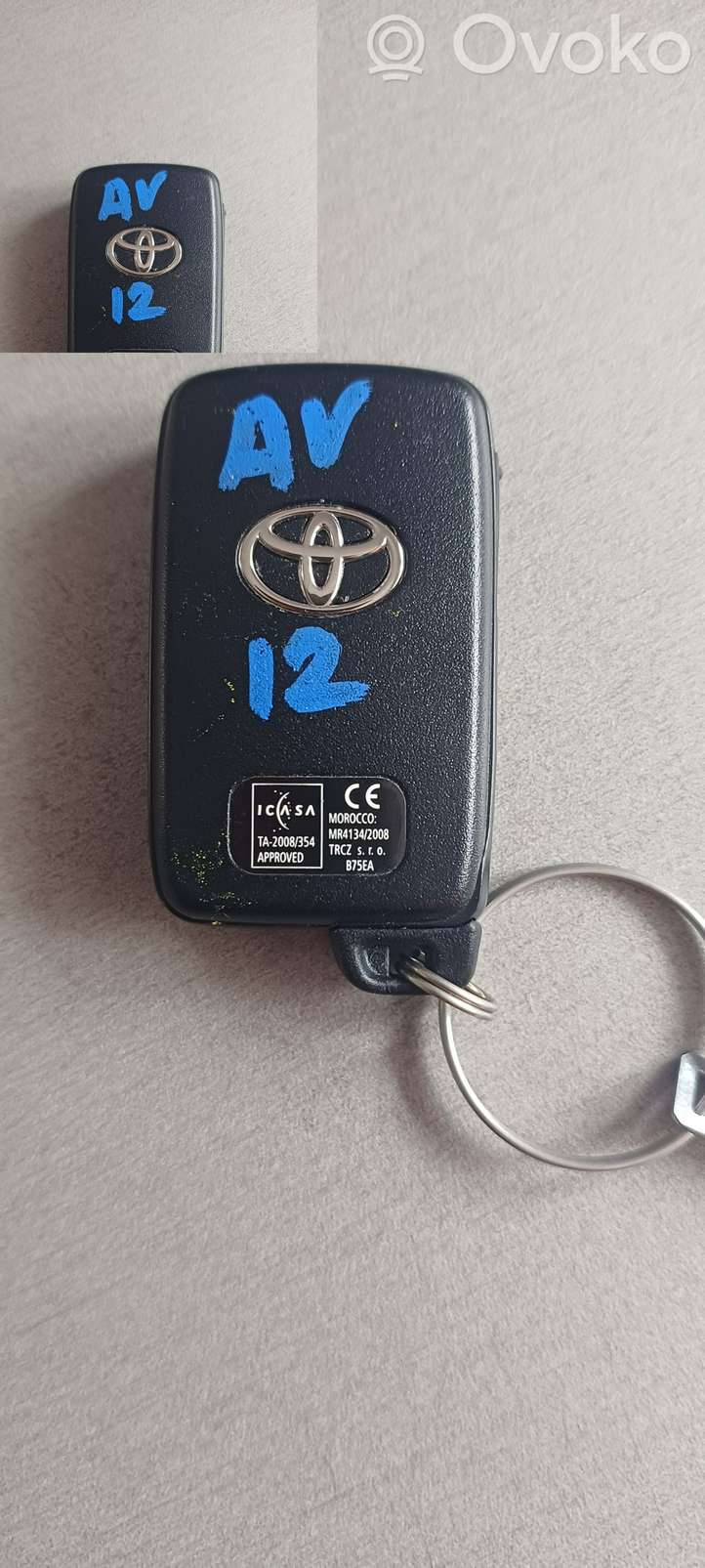 Toyota Avensis T270 (2009 - 2012)   Ключ / карточка зажигания