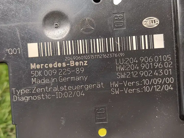 Mercedes-Benz C W204 (2007 - 2014) 2049060105 Модуль комфорта — фото 2