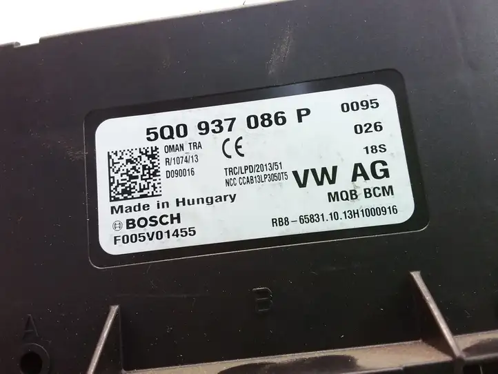 Skoda Octavia Mk3 (5E) (2013 - 2019) 5Q0937086P Модуль комфорта — фото 3