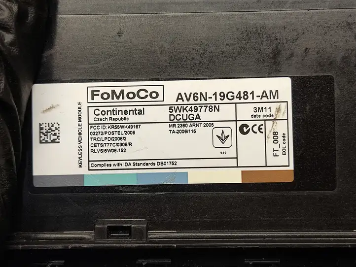 Ford Focus (2011 - 2015) AV6N19G481AM Модуль комфорта — фото 2