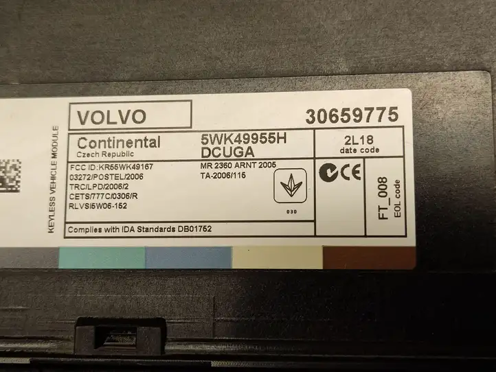 Volvo S60 (2010 - 2013) 30659775 Модуль комфорта — фото 3