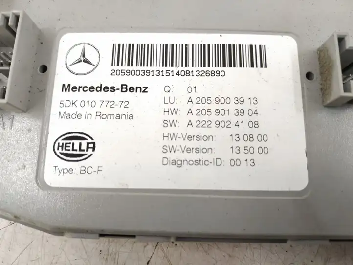 Mercedes-Benz C W205 (2014 - 2021) Модуль комфорта — фото 2
