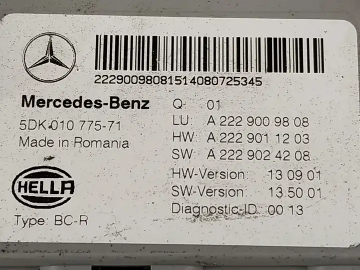 Mercedes-Benz C W205 (2014 - 2021) Модуль комфорта — фото 2