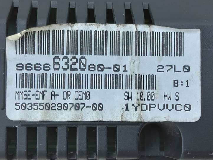 Peugeot 308 (2007 - 2013)  9666632080 Экран/ дисплей / маленький экран