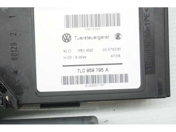 Volkswagen Touareg I (2002 - 2010)  7L0959795A Механизм подъема окон задней двери