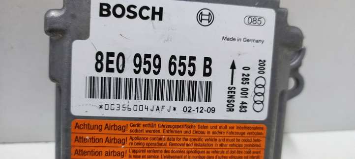 Audi A4 (2000 - 2006)  8E0959655B Блок управления надувных подушек