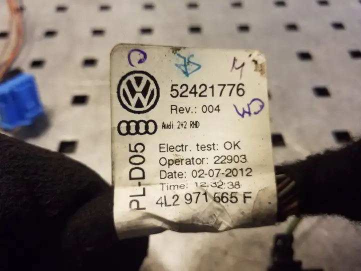Audi Q7 4L (2009 - 2015) 4L2971565F Прочая электропроводка — фото 4