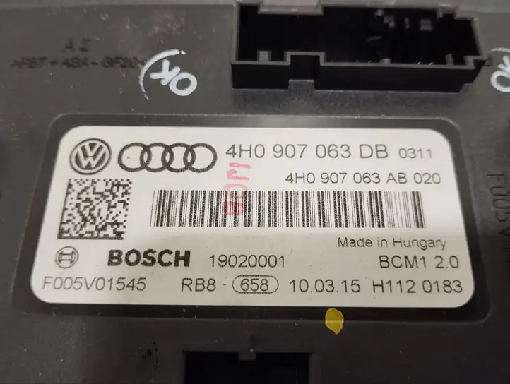 Audi A8 S8 D4 4H (2013 - 2017) 4H0907063DB Модуль комфорта — фото 2