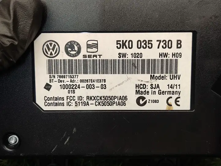 Volkswagen PASSAT B7 (2011 - 2014) 5K0035730B Модуль комфорта — фото 3