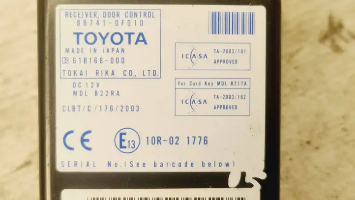 Toyota Corolla Verso AR10 (2004 - 2009) 897410F010 Прочие блоки управления — фото 4