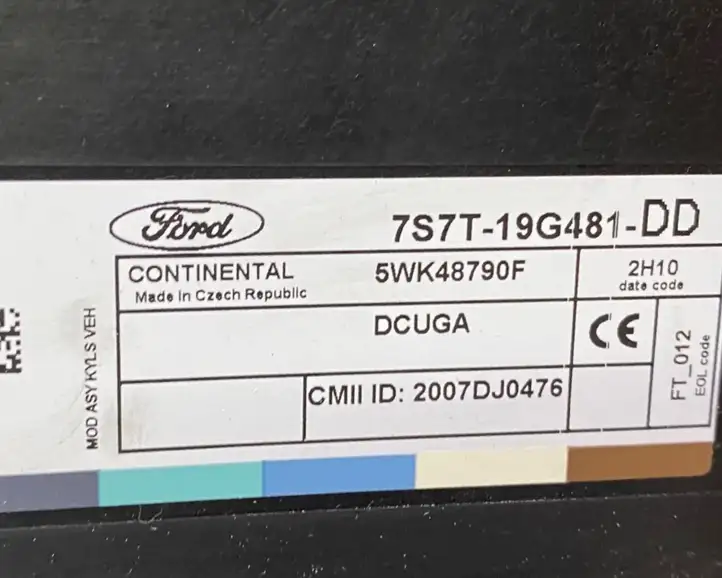 Ford S-MAX (2010 - 2015) 7S7T19G481DD Модуль комфорта — фото 6