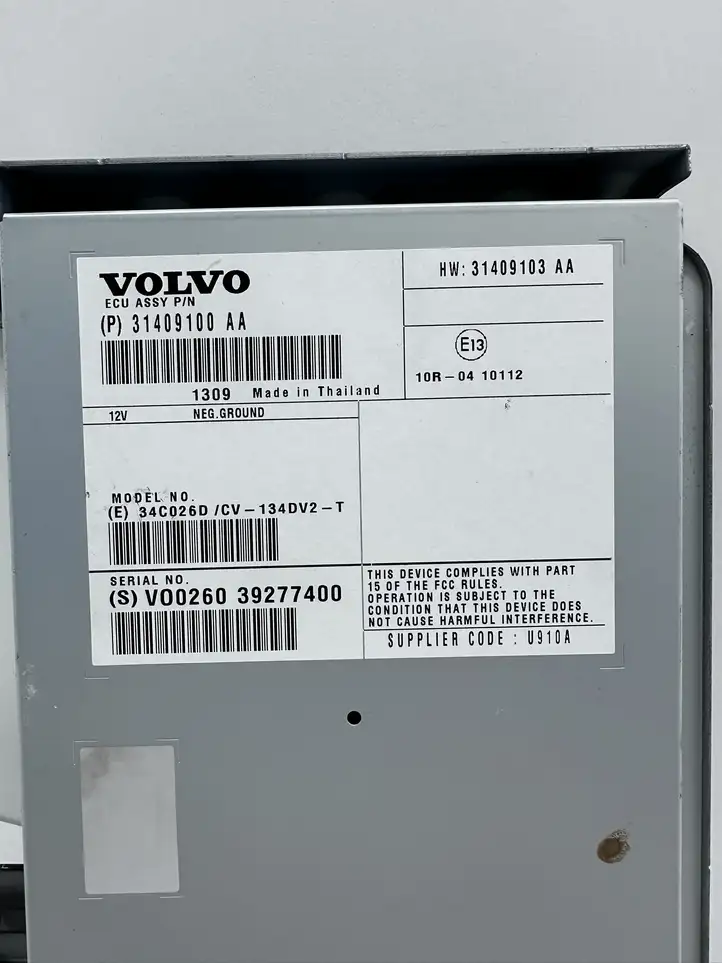 Volvo XC60 (2013 - 2017) 31409100AA Усилитель звука — фото 2