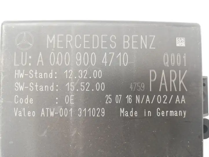 Mercedes-Benz C W205 (2014 - 2021) A0009004710 Блок управления парктрониками — фото 2