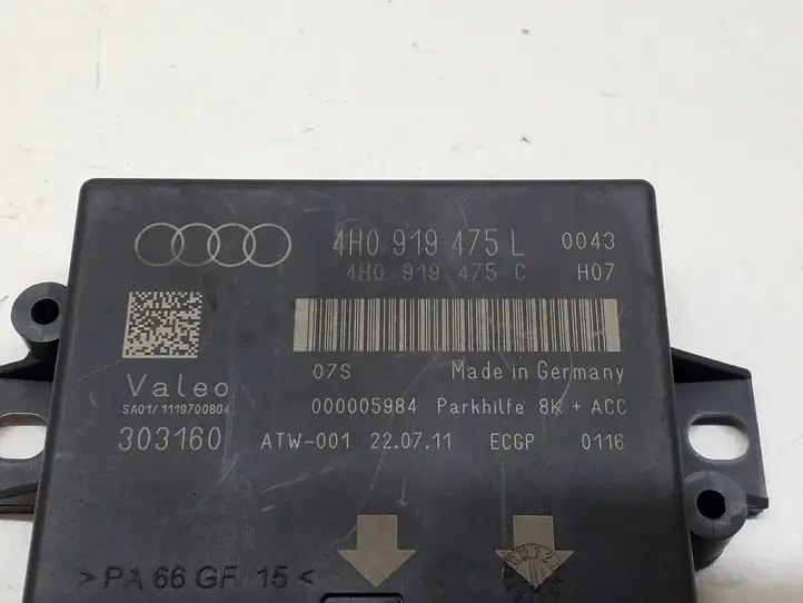 Audi A6 C7 (2011 - 2014) 4H0919475L Блок управления парктрониками — фото 3