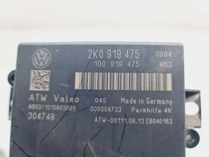 Volkswagen Caddy (2010 - 2015) 2K0919475 Блок управления парктрониками — фото 4