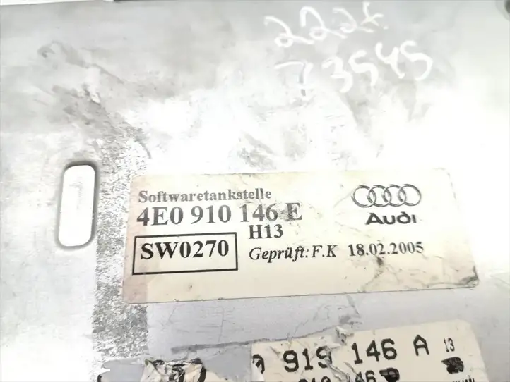 Audi A6 S6 C6 4F (2004 - 2008) 4E0910146E Прочие блоки управления — фото 5
