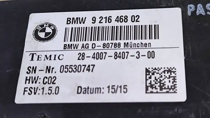 BMW 7 F01 (2008 - 2016) 9216468 Реле обогрева — фото 3