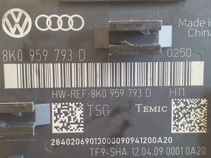 Audi Q5 SQ5 (2008 - 2012) 8K0959793D Блок управления дверью — фото 2