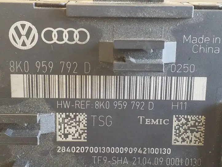 Audi Q5 SQ5 (2008 - 2012) 8K0959792D Блок управления дверью — фото 2
