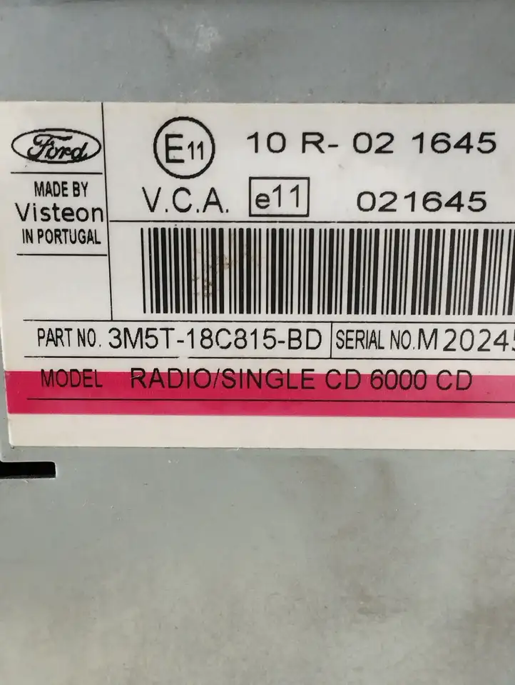Ford Focus (2005 - 2008) 3M5T18C815BD Магнитола / мультимедийная система — фото 2