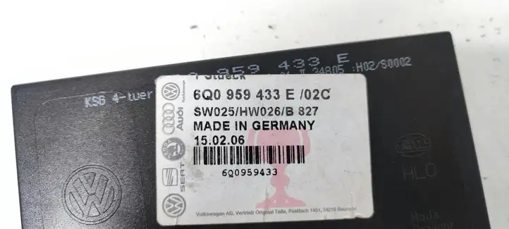 Volkswagen Polo (2001 - 2005) 6Q0959433E Модуль комфорта — фото 2