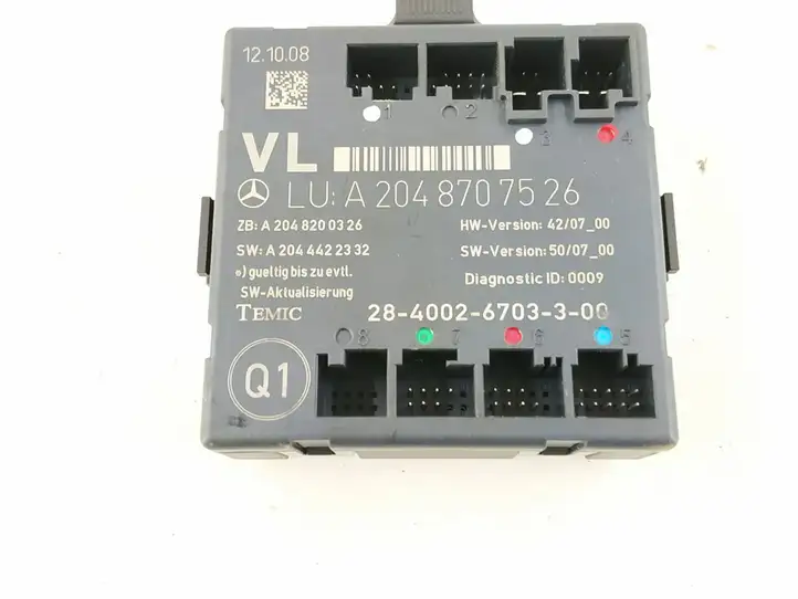 Mercedes-Benz GLK X204 (2008 - 2016)   Блок управления дверью