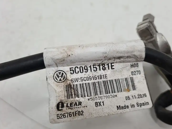 Volkswagen Beetle A5 (2011 - 2018) 5C0915181E Минусовой провод аккумулятора — фото 2