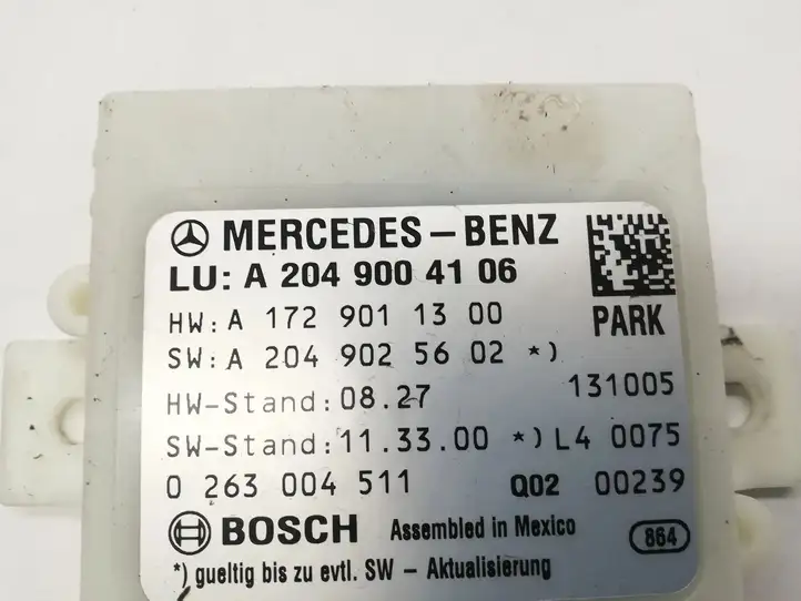 Mercedes-Benz C W204 (2007 - 2014) A2049004106 Блок управления парктрониками — фото 2