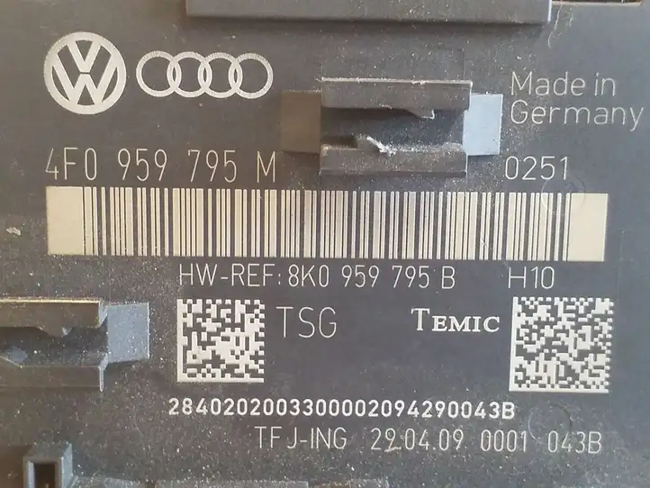 Audi Q5 SQ5 (2008 - 2012) 4F0959795M Блок управления дверью — фото 2