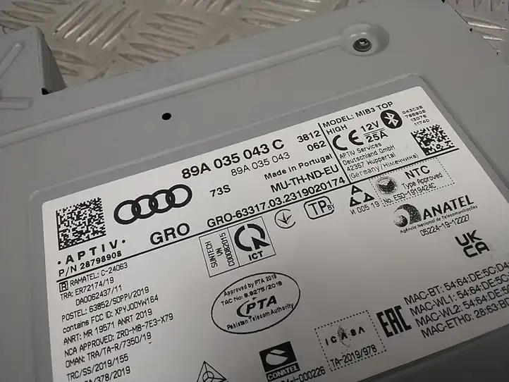 Audi Q4 Sportback e-tron (2021 - ) 89A035043C Магнитола / мультимедийная система — фото 5