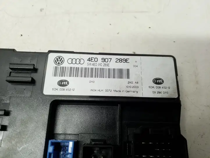 Audi A8 S8 D3 4E (2007 - 2010) 4E0907289E Модуль комфорта — фото 2