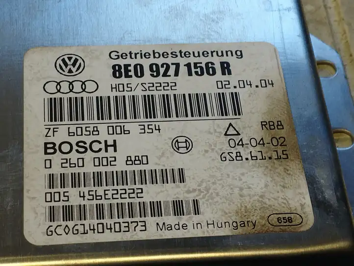 Audi A4 S4 B6 8E 8H (2000 - 2006) 8E0927156R Блок управления АКПП — фото 2