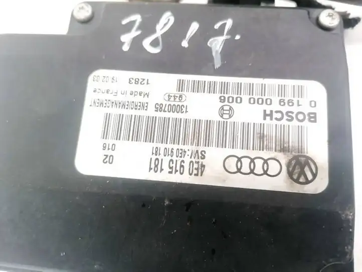 Audi A8 S8 D3 4E (2002 - 2005) 4E0915181 Прочие блоки управления — фото 2
