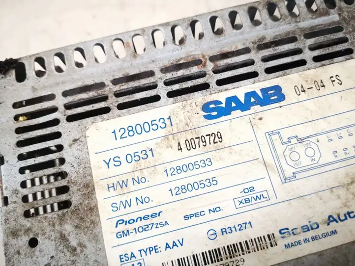 Saab 9-3 Ver2 (2003 - 2007) 12800531 Усилитель звука — фото 2