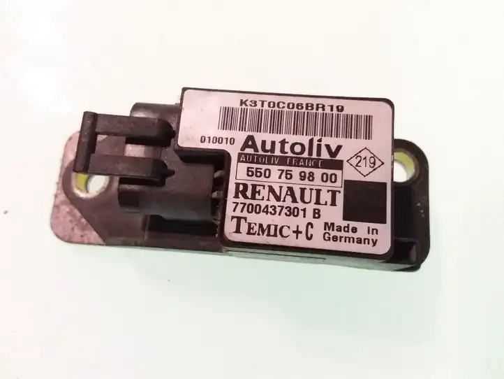 Renault Scenic I (1996 - 2003) 550759800 Датчик удара SRS — фото 1