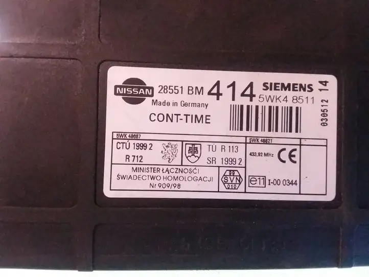 Nissan Almera N16 (2000 - 2010) 5WK48511 Модуль комфорта — фото 3