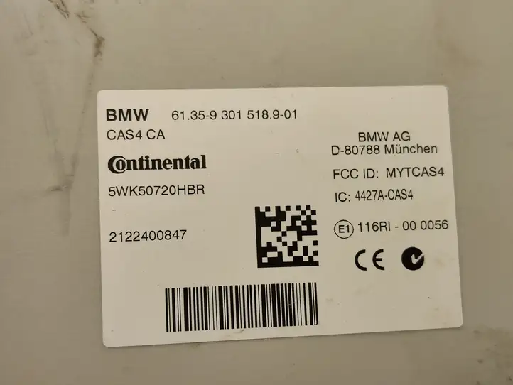 BMW 5 F10 F11 (2009 - 2016) 9301518 Блок иммобилайзера — фото 2