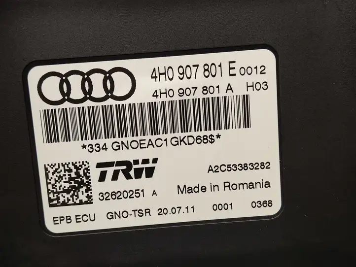 Audi A6 C7 (2011 - 2014) 4H0907801E Блок управления стояночным тормозом — фото 3