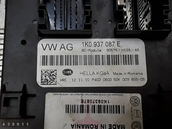 Volkswagen Golf VI (2009 - 2013) 1K0937087E Модуль комфорта — фото 4