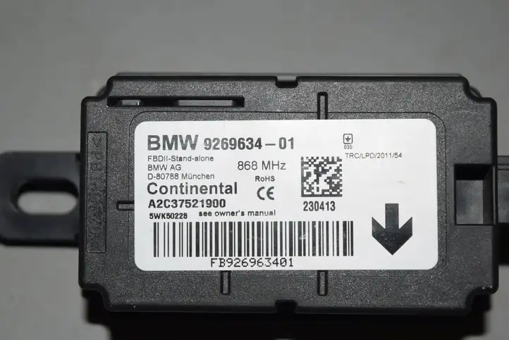 BMW 3 F30 F35 F31 (2012 - 2018) 9269634 Блок управления сигнализацией — фото 2