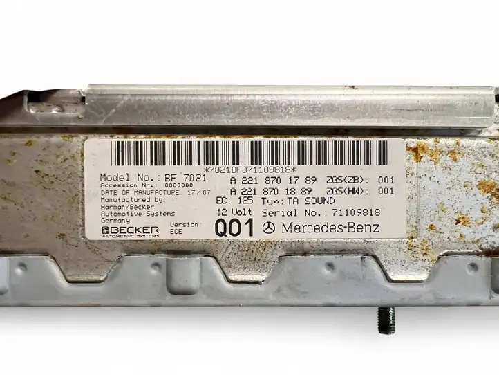 Mercedes-Benz CL C216 (2007 - 2014) A2218701789 Усилитель звука — фото 3