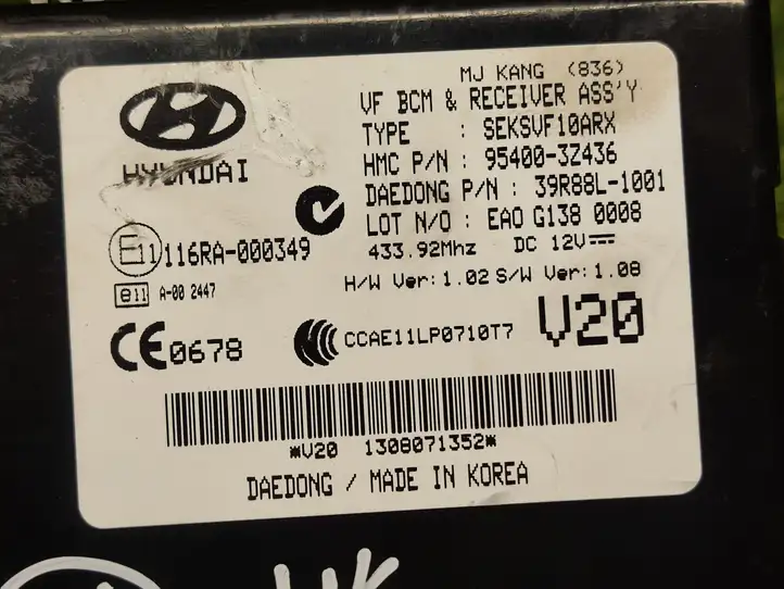 Hyundai i40 (2011 - )  954003Z436 Другие блоки управления / модули