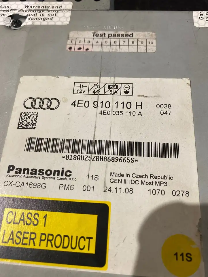 Audi A6 S6 C6 4F (2004 - 2008) 4E0910110H CD/DVD чейнджер — фото 8